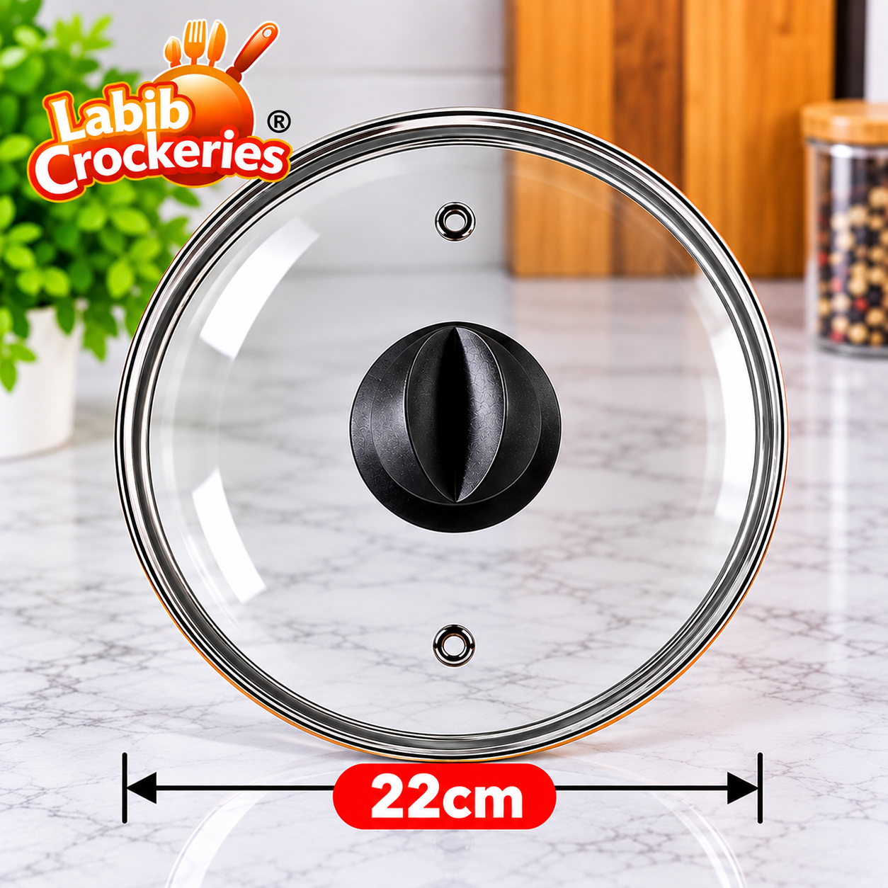22cm Glass Lid
